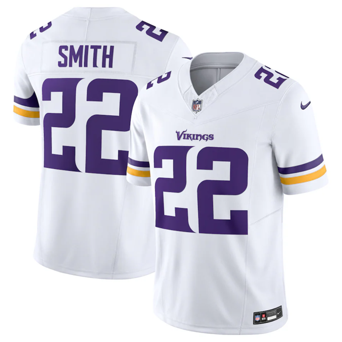 Men's Minnesota Vikings #22 Harrison Smith White 2023 F.U.S.E. Vapor Untouchable Stitched Jersey